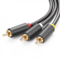 Cablu RCA,UGREEN AV105 3x RCA (Cinch) up to 3x RCA (Cinch) 1.5m (black)