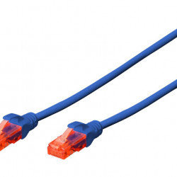 Cablu retea DIGITUS DK-1612-005/BL DIGITUS Premium CAT 6 UTP patch cable, lungime 0,5m, Color blue