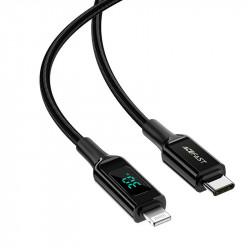 Cablu USB-C la Lightning Acefast C6-01, 30 W, MFi, 1,2 m (negru)