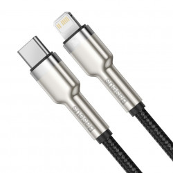 Cablu USB-C la Lightning Baseus Cafule, PD, 20W, 1m (black) - Img 2