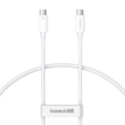 Cablu USB-C la USB-C Baseus Superior USB4, 240 W, 1 m (alb) - Img 3