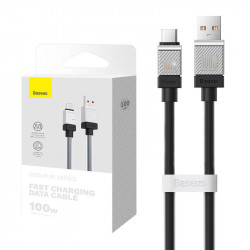 Cablu USB la USB-C Baseus CoolPlay 100W 1m (negru)