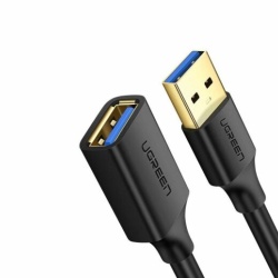 Cablu USB Ugreen prelungitor, „US129” USB (T) to USB (M), 5m, negru