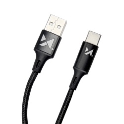 Cablu Wozinsky USB - USB Tip C 2,4A 2m negru (WUC-C2B) - Img 3