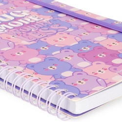 Caiet Mecanic A5 cu Spirilă Legami Design Teddy Bear, Liniatură 7 mm, 160 Pagini, Hârtie Certificată FSC, Include Set Stickere și Închidere Elastică, 15 x 21 cm - Img 4