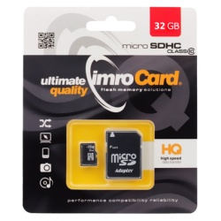 Card Memorie MicroSDHC Imro cu adaptor, 32Gb, Clasa 10 - UHS-1 U1