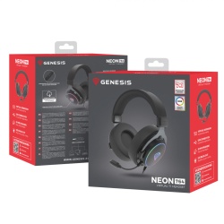 Casti cu fir Genesis Neon 764 negru - Img 7