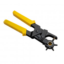 Cleste pentru perforare curea piele, Deli Tools EDL1919 (galben) - Img 7