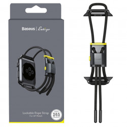 Curea Baseus Let's Go pentru Apple Watch 3/4/5 38 mm / 40 mm (gri și galben) - Img 5