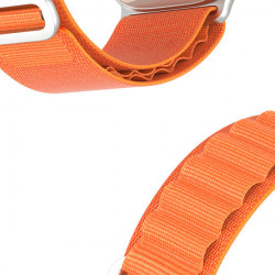 Curea cu cataramă sport pentru Apple Watch 8/7/6/SE/5/4/3/2/1 (41, 40, 38 mm) Curea Dux Ducis Versiune GS - Portocaliu - Img 3