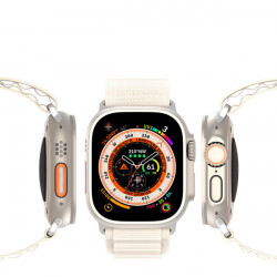 Curea cu catarama sport pentru Apple Watch Ultra/8/7/6/SE/5/4/3/2/1 (42, 44, 45, 49 mm) Curea Dux Ducis Versiune GS - alb - Img 3