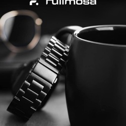 Curea de ceas Fullmosa compatibilă cu Apple Watch, 41 mm, 40 mm, 38 mm, curele metalice din oțel inoxidabil pentru SE, seria 9/8/7/6/5/4/3/2/1 pentru bărbați și femei, curele iWatch, negru - Img 3