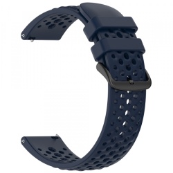 Curea Techsuit W083 pentru Amazfit Watch / Samsung Watch Series, 22mm, Bleumarin