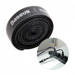 Curea Velcro pentru organizarea cablurilor , Baseus , 1m , negru