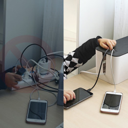 Cutie organizator cabluri si prelungitoare Ugreen 27.8x13x12.8cm black and white (LP110) - Img 3