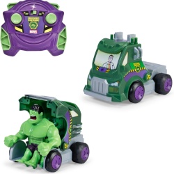 DICKIE TOYS MARVEL RAZBUNATORII MASINA RC CU TELECOMANDA 2.4GHz HULK SMASH CU SUNETE SCARA 1 LA 24 - Img 2