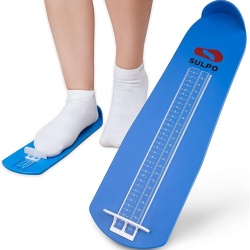 Dispozitiv Măsurare Picior și Mărime Pantofi SULPO, Pedimetru Copii și Adulți, Gradație Mărimi 15-48 (6-20 cm), Albastru