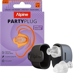 Dopuri de urechi pentru muzica tare, transparente, Alpine PartyPlug, model 2025