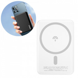 Dudao wireless magsafe power bank 5000mAh alb (K14S)