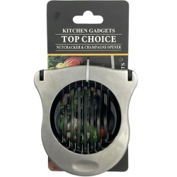 Feliator pentru Ouă și Legume Moi, 10 x 9.6 cm, Inox și ABS, Design Ergonomic, Argintiu