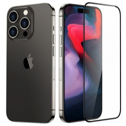 Folie de protectie Ecran ESR Armorite UltraFit pentru Apple iPhone 18 Pro, Sticla Securizata, Full Glue, Set 3 bucati, Neagra