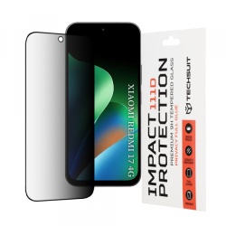 Folie de protectie Ecran Privacy Techsuit pentru Xiaomi Redmi 17 5G / 17 4G, Sticla Securizata, Full Glue, 111D