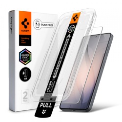 Folie de protectie Ecran Spigen GlastR EZ FIT Pro HD Anti-Reflection pentru Samsung Galaxy S26 S942, Sticla Securizata, Full Glue, Set 2 bucati AGL11092
