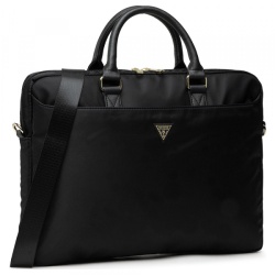 Geanta Guess Triangle Logo pentru Laptop 16inch, Neagra