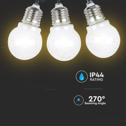 GHIRLANDA SOLARA LED 1W X 10 IP44 3000K - Img 5