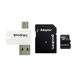 Goodram All in one 16 GB micro SD HC UHS-I class 10 card de memorie, adaptor SD, cititor de carduri OTG micro SD (USB, micro USB) (M1A4-0160R12) - Img 3