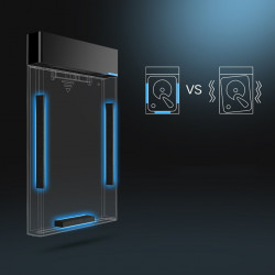 Hard disk extern Ugreen Carcasa SSD HDD SATA 2,5 "USB 3.2 Gen 1 (5 Gbps) Cablu USB Type C + 0,5 m negru (US221 50743) - Img 6