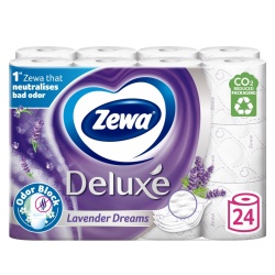 Hartie igienica Zewa Deluxe Lavender Dreams, 3 straturi, 24 role