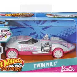 HOT WHEELS MASINUTA METALICA CU SISTEM PULL BACK BARBIE TWIN MILL STREET POWER SCARA 1:43
