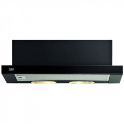 Hota incorporabila telescopica Beko CTB6250B, Putere de absorbtie 420 mc/h, 1 Motor, 3 Trepte putere, Filtru lavabil 60 cm, Sticla neagra