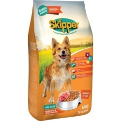 Hrana uscata pentru caini Skipper, Pasare si Vita, 10Kg
