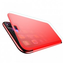 Husa Book, Baseus Touchable, TPU gel + sticla securizata, pentru iPhone XR, rosu - Img 2