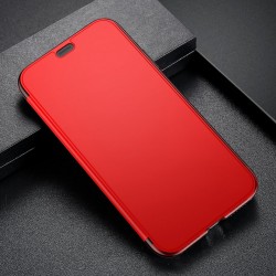 Husa Book, Baseus Touchable, TPU gel + sticla securizata, pentru iPhone XS Max, rosu - Img 5
