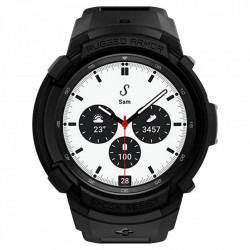 Husa + curea SPIGEN RUGGED ARMOR ”PRO” pentru GALAXY WATCH 4 CLASSIC 42 MM MATTE BLACK - Img 8