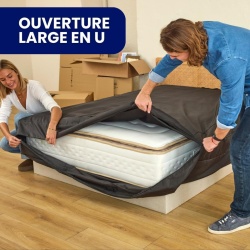 Husă de Protecție și Transport pentru saltea pat 160x200 cm Dreamway, Sac Impermeabil cu Fermoar și 8 Mânere, 100% Poliester Reutilizabil, Certificare Oeko-Tex - Img 3