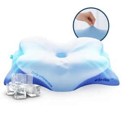 Husă de Rezervă Ergonomică Derila pentru Pernă Cervicală din Spumă cu Memorie, Hiască Protector de Calitate Superioară, Compatibilă cu Perne Ortopedice Derila Ergo, 1 Bucată, Alb