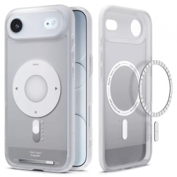 Husa MagSafe pentru Apple iPhone 17 Air, Spigen, Ultra Hybrid Classic, Argintie