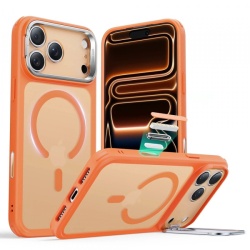 Husa MagSafe pentru Apple iPhone 17 Pro Max, ESR, Classic Hybrid Kickstand, Portocalie Satinata