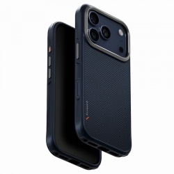 Husa MagSafe pentru Apple iPhone 17 Pro, UNIQ, Keva MagClick, Bleumarin