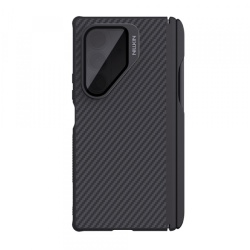 Husa MagSafe pentru Samsung Galaxy Z Fold7 F966, Nillkin, CarboProp with Transparent Black Lens Cover and S-Pen Holder, Neagra
