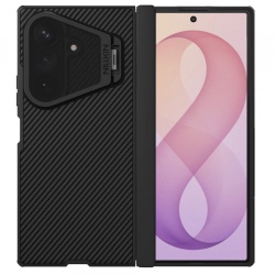 Husa MagSafe pentru Samsung Galaxy Z Fold8 Ultra F976, Nillkin, CamShield Prop with Transparent Black Lens Cover, Neagra