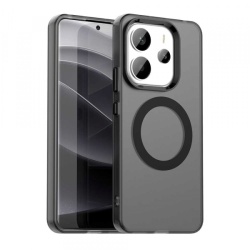 Husa MagSafe pentru Xiaomi Redmi Note 14 4G (Regional), Techsuit, CandyCase, Neagra