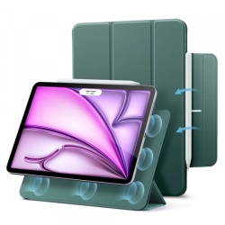 Husa pentru Apple iPad Air 13 (2025) / Air 13 (2024) / Pro 12.9 (2022) / Pro 12.9 (2021) / Pro 12.9 (2020), ESR, Rebound, Verde Satinata