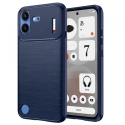 Husa pentru Nothing Phone (4b), Techsuit, Carbon, Albastra