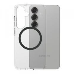 Husa pentru Samsung Galaxy S25 S931, PanzerGlass, Care Urban Combat, Transparenta Neagra