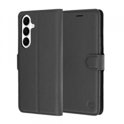 Husa pentru Samsung Galaxy S26 FE / S25 FE, Techsuit, Leather Folio, Neagra